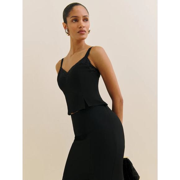 Reformation Sarita Two Piece Black - Picture 3 of 13